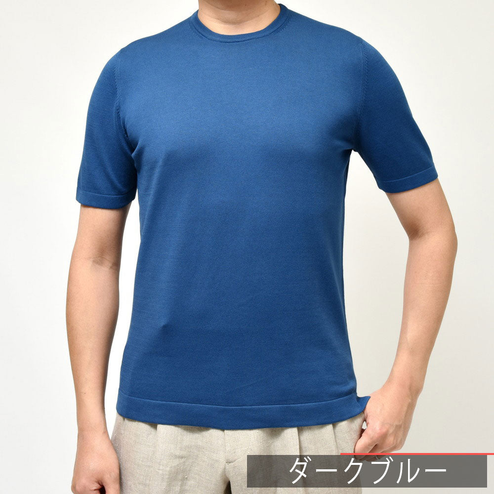 GRAN SASSO（グランサッソ） 12ゲージソフトコットンS/Sクルーネックニット 58138/18120