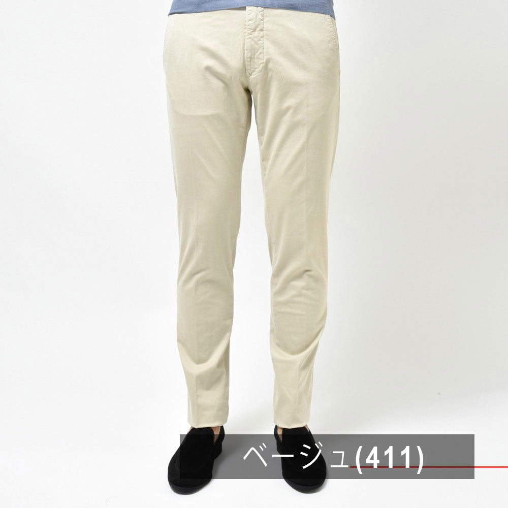 INCOTEX SLACKS（インコテックス スラックス） SLIM FIT ガーメントダイオーガニックコットンストレッチギャバジンテーパードパンツ 17S100-9664A