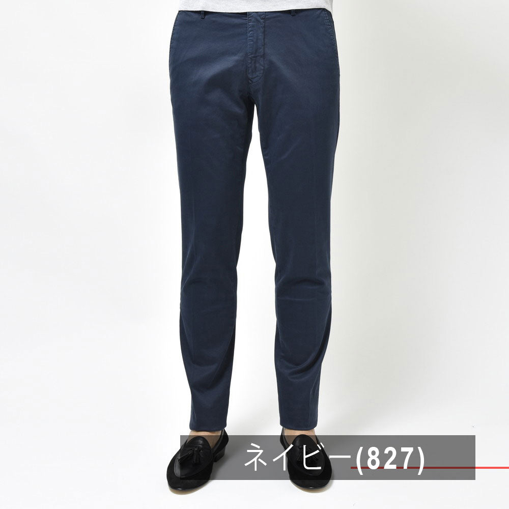 INCOTEX SLACKS（インコテックス スラックス） SLIM FIT ガーメントダイオーガニックコットンストレッチギャバジンテーパードパンツ 17S100-9664A