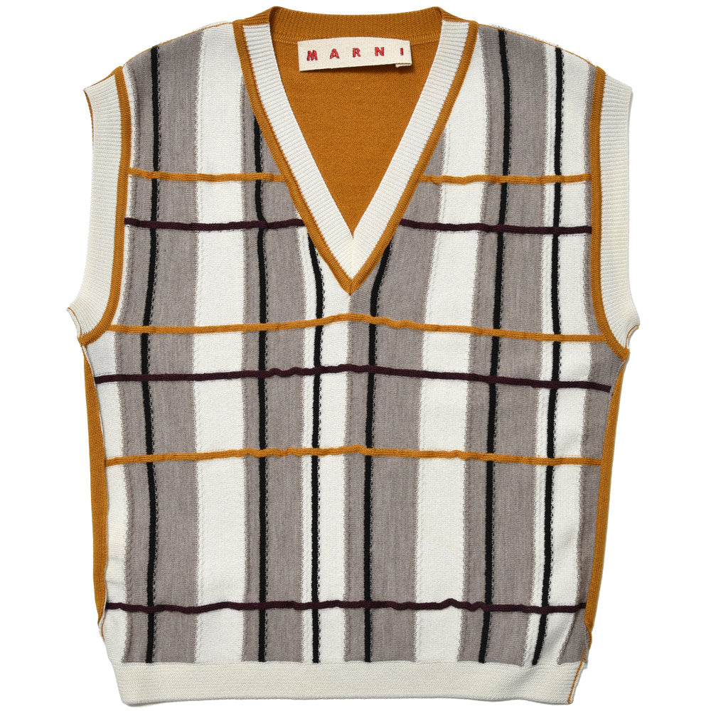 MARNI(マルニ)<BR>CVMD0128Q0/UFZ624 ウール チェックベスト