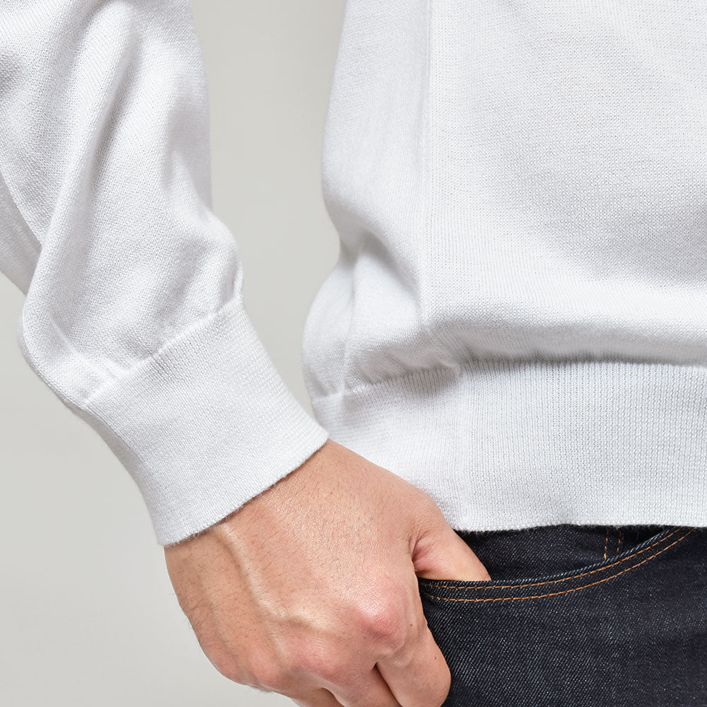 JOHN SMEDLEY ジョンスメドレー S4577 シーアイランドコットン 24ゲージ クルーネック ニット