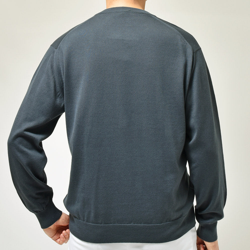 JOHN SMEDLEY ジョンスメドレー S4577 シーアイランドコットン 24ゲージ クルーネック ニット