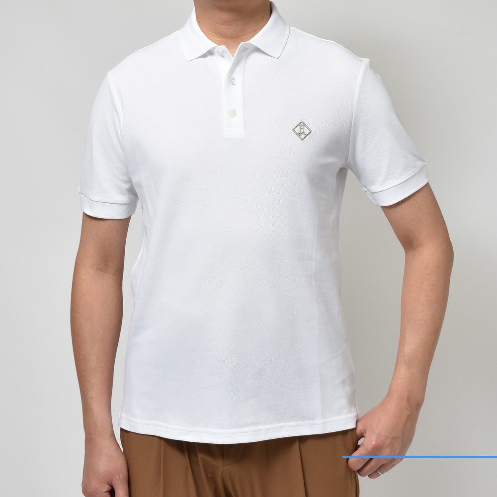 HERNO（ヘルノ） コットン鹿の子S/Sポロ JPL0012U-54005