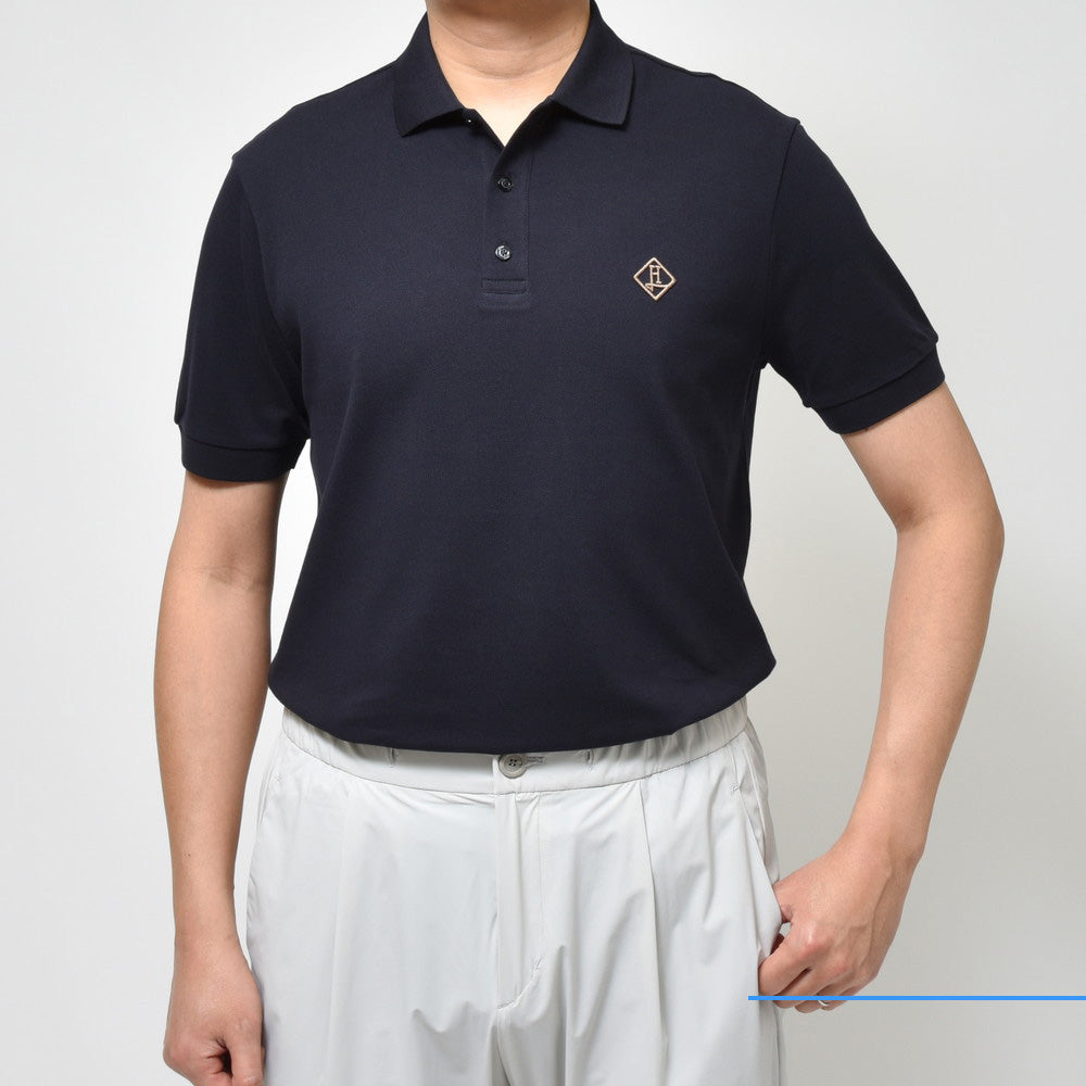 HERNO（ヘルノ） コットン鹿の子S/Sポロ JPL0012U-54005