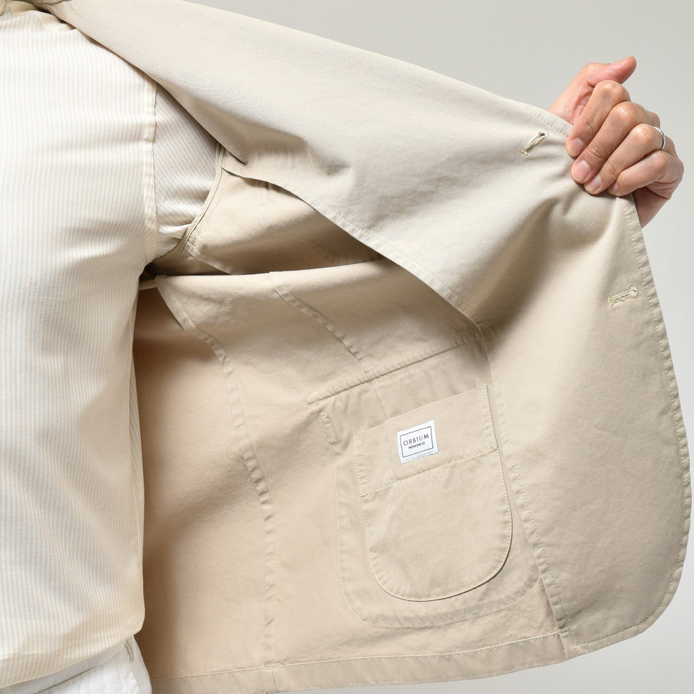 ORBIUM（オルビウム） WORKDRESS BLAZERワークドレスブレザー ガーメントダイコットンギャバジン3Bジャケット 6-B
