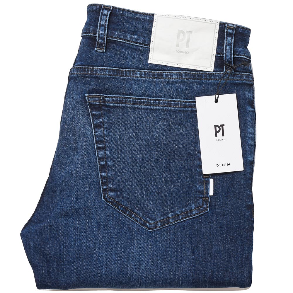 PT TORINO DENIM ピーティートリノデニム コットンポリエステル ストレッチ ウォッシュドデニムパンツ SWING/SUPERSLIM FIT/OA30