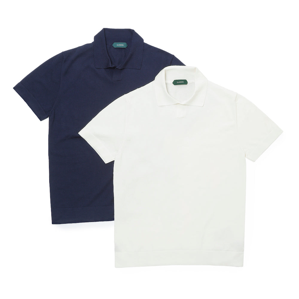 ザノーネ / コットン&シルク ニット スキッパー/813193 ZM371
