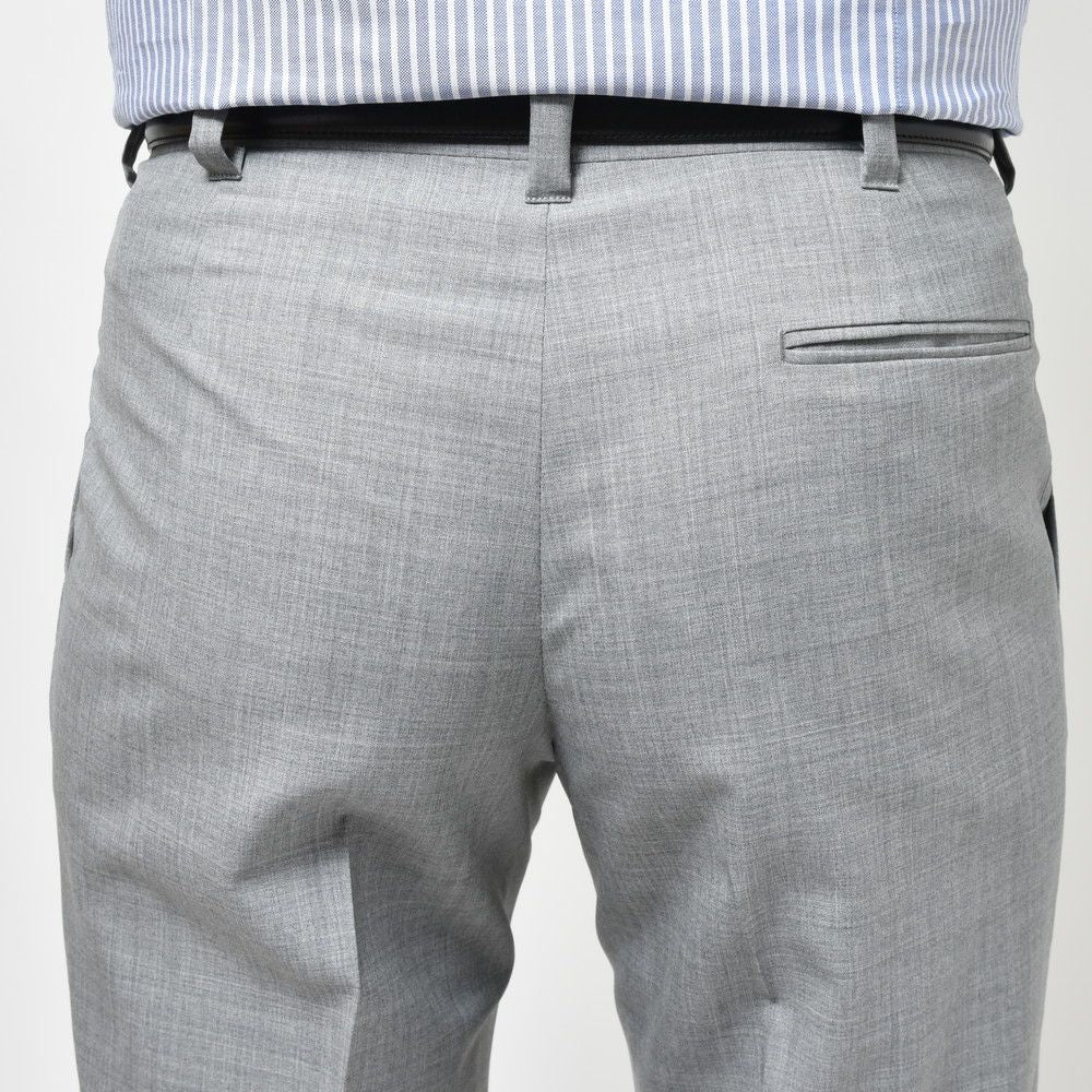 IGARASHI TROUSERS（五十嵐トラウザーズ） ウールトロピカル1プリーツスリムテーパードパンツ IGT/1OUTP/CNB
