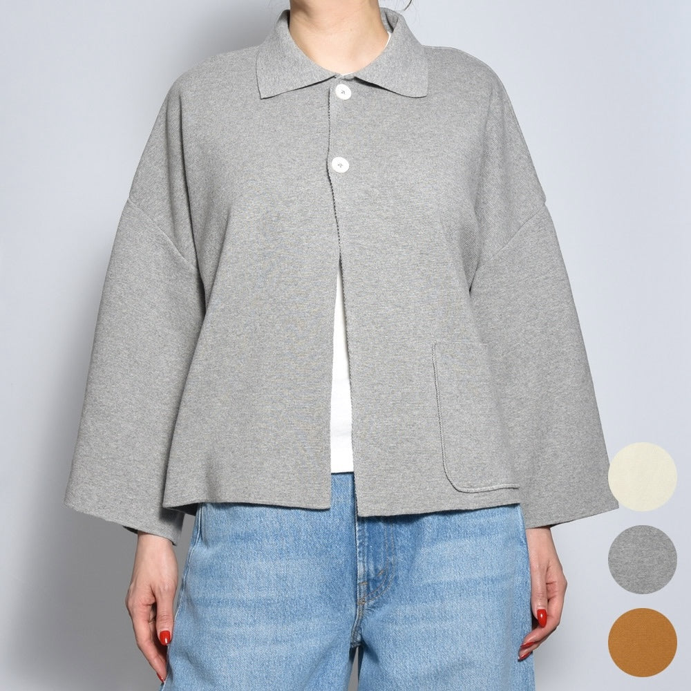 ma'ry'ya(マリア)<BR>YMK047 コットン ミラノリブニットジャケット