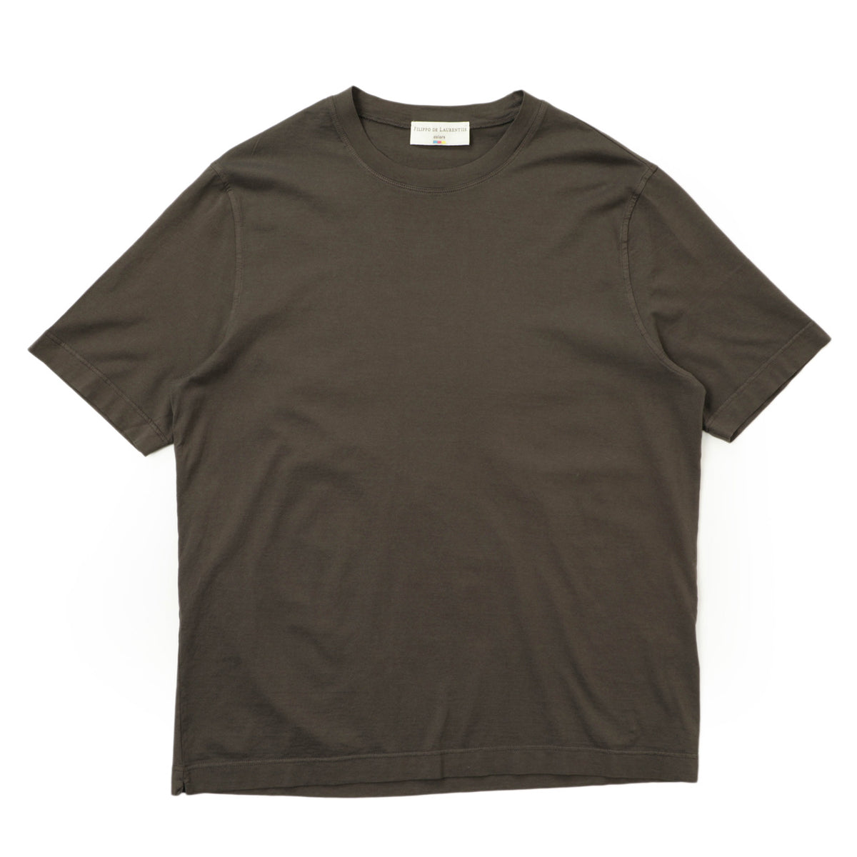 フィリッポ デ ローレンティス / スーピマ コットン クルーネック Tシャツ / TSMC JERLUX / 4110-TSMC44 / ブラウン