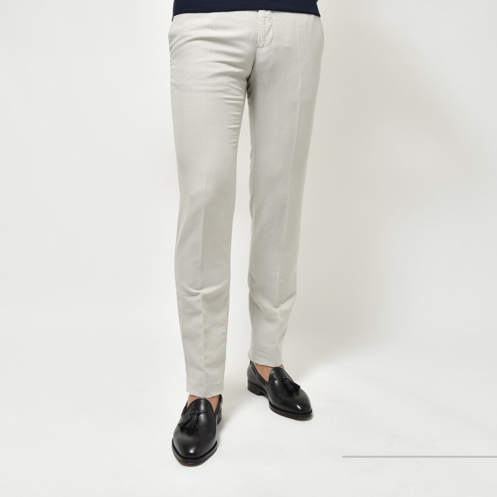 INCOTEX（インコテックス） SLIMFIT CHINO LINOチノリノ ガーメントダイリネンコットンテーパードパンツ 11575