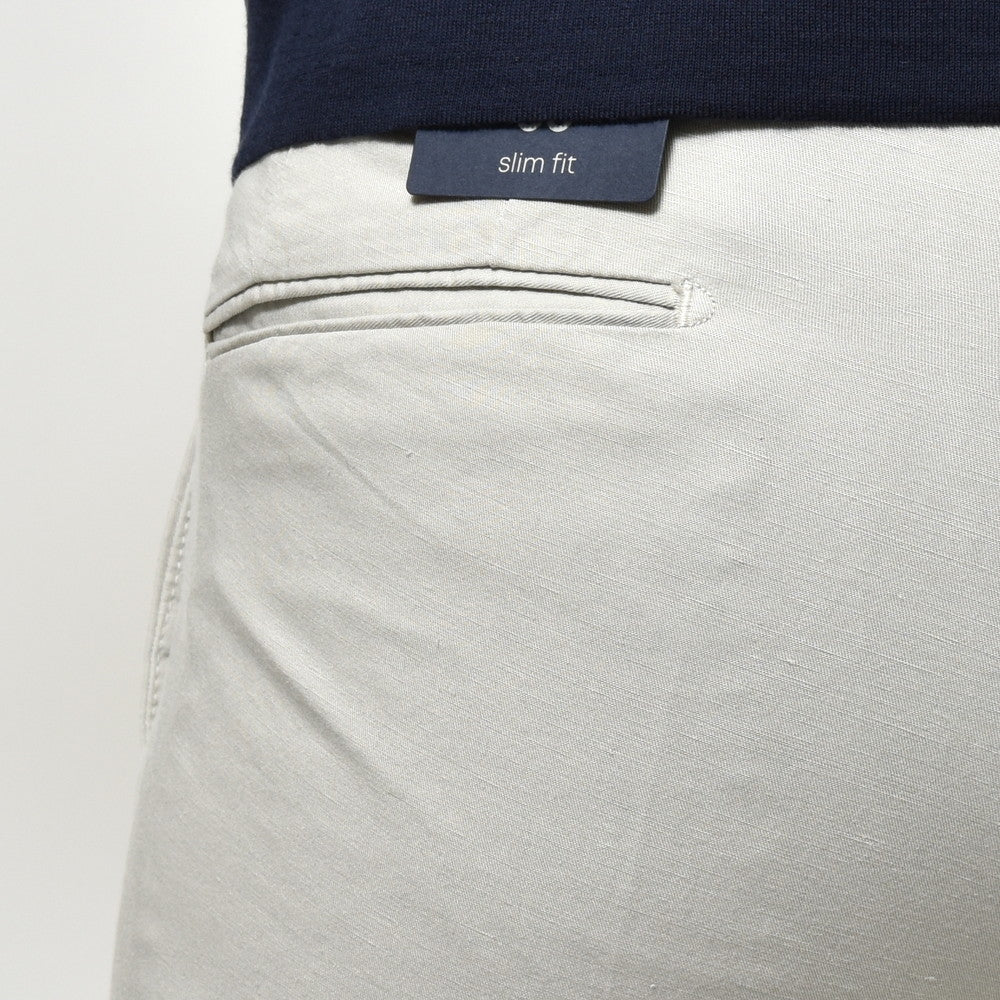 INCOTEX（インコテックス） SLIMFIT CHINO LINOチノリノ ガーメントダイリネンコットンテーパードパンツ 11575