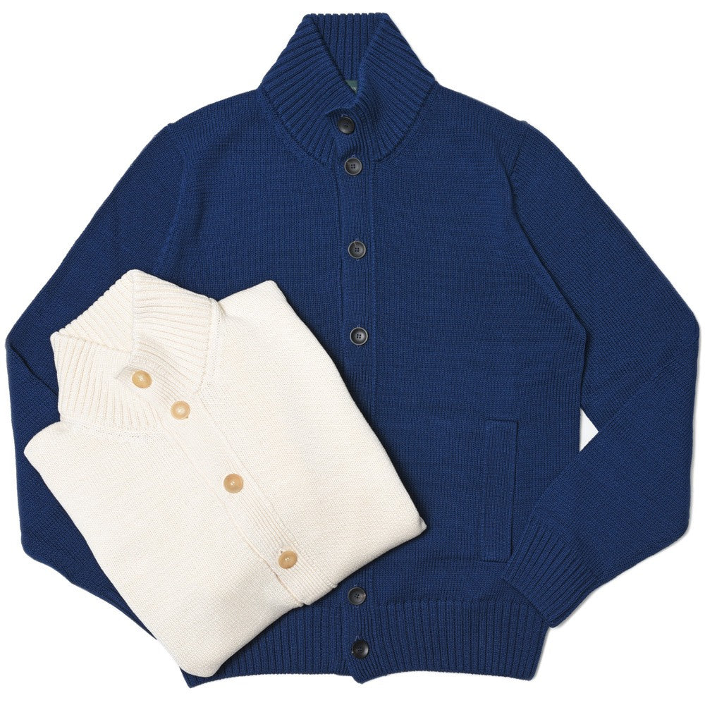 ZANONE（ザノーネ） 5ゲージコットンスタンドカラーニットカーディガン CHIOTO/SLIM FIT/812485/ZM364 15600