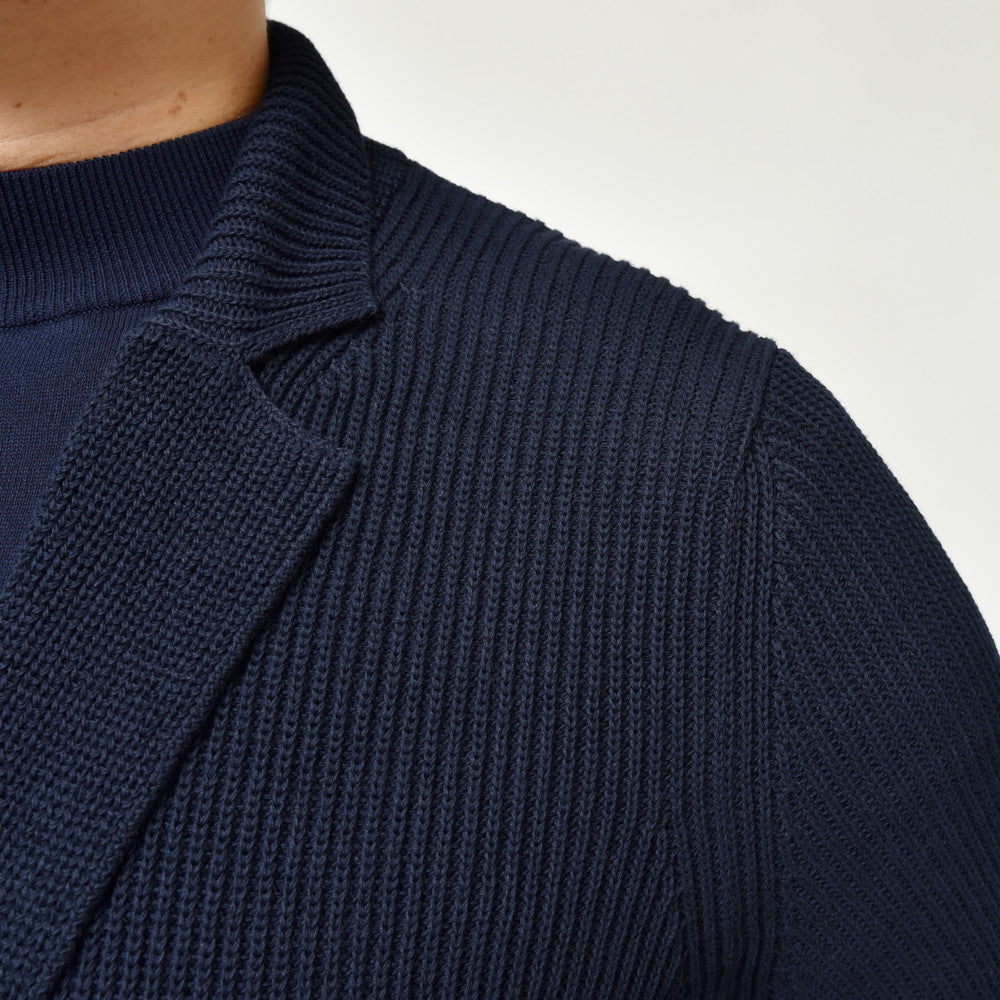 ZANONE（ザノーネ） 7ゲージコットンクレープリブニットラペルドカーディガン GIACCA/SLIM FIT/813054/ZM367 15701