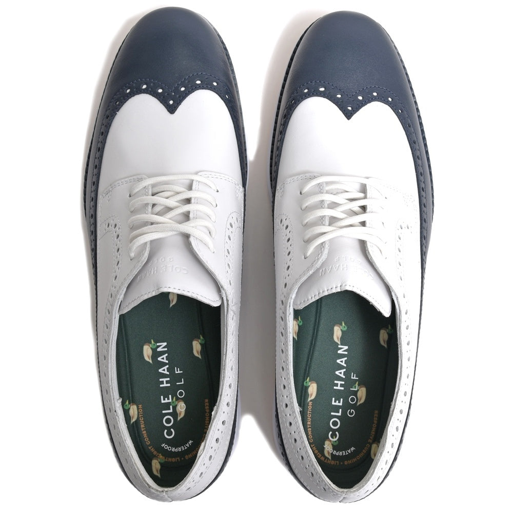COLE HAAN（コール ハーン） ウォータープルーフウイングチップゴルフシューズ(スパイクレス) C38124
