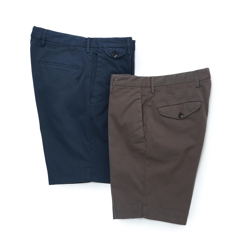 インコテックス / ストレッチ コットンツイル ノープリーツ ショーツ/SLIM FIT/1W0192 9098A