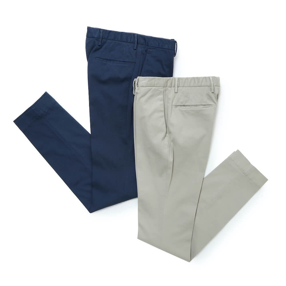 インコテックス / 【限定販売モデル】ストレッチ コットン&リヨセル ノープリーツ パンツ/TIGHT FIT/ZL851W 9312A