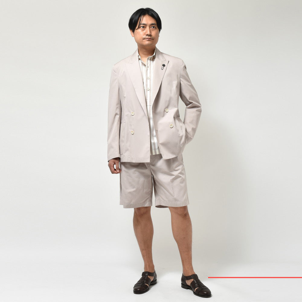 LARDINI（ラルディーニ） SANDサンド コットンポプリン4Bダブルシャツジャケット ASAND787/840