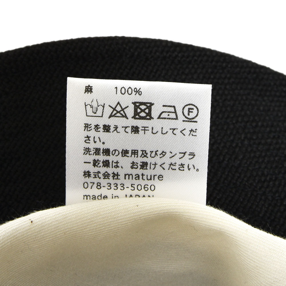MATURE HA._MIL（マチュアーハ ミル） リネンキャンバスハット MIL-0350WS