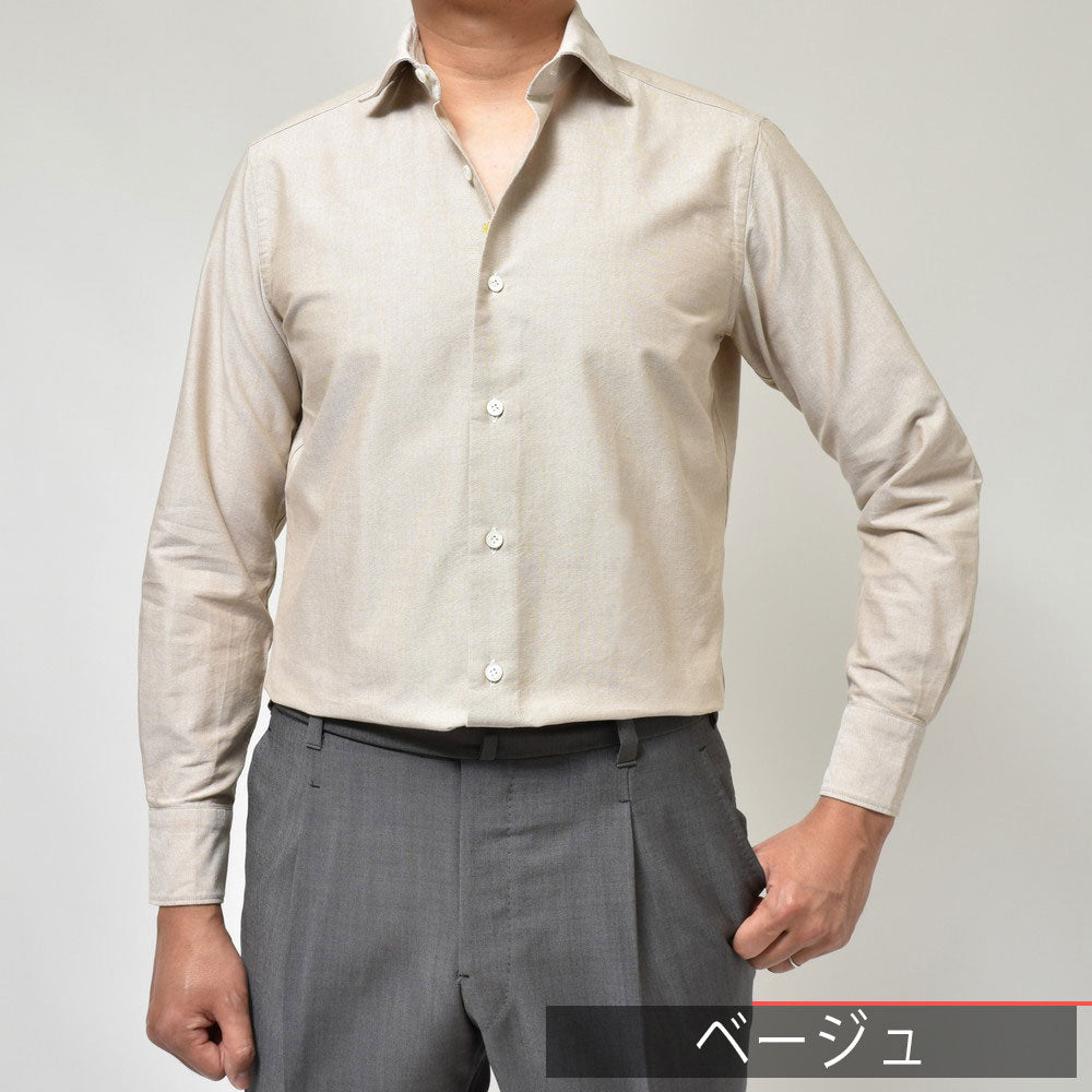 Giannetto（ジャンネット） コットンピンオックスセミワイドカラーシャツ VINCI FIT/146600V81