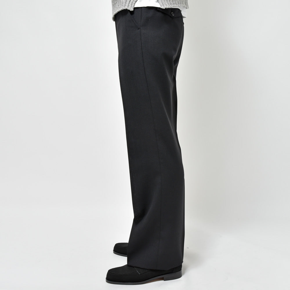 HUSBANDS（ハズバンズ） ウールソリッドストレートパンツ H10 PAJD WOBK