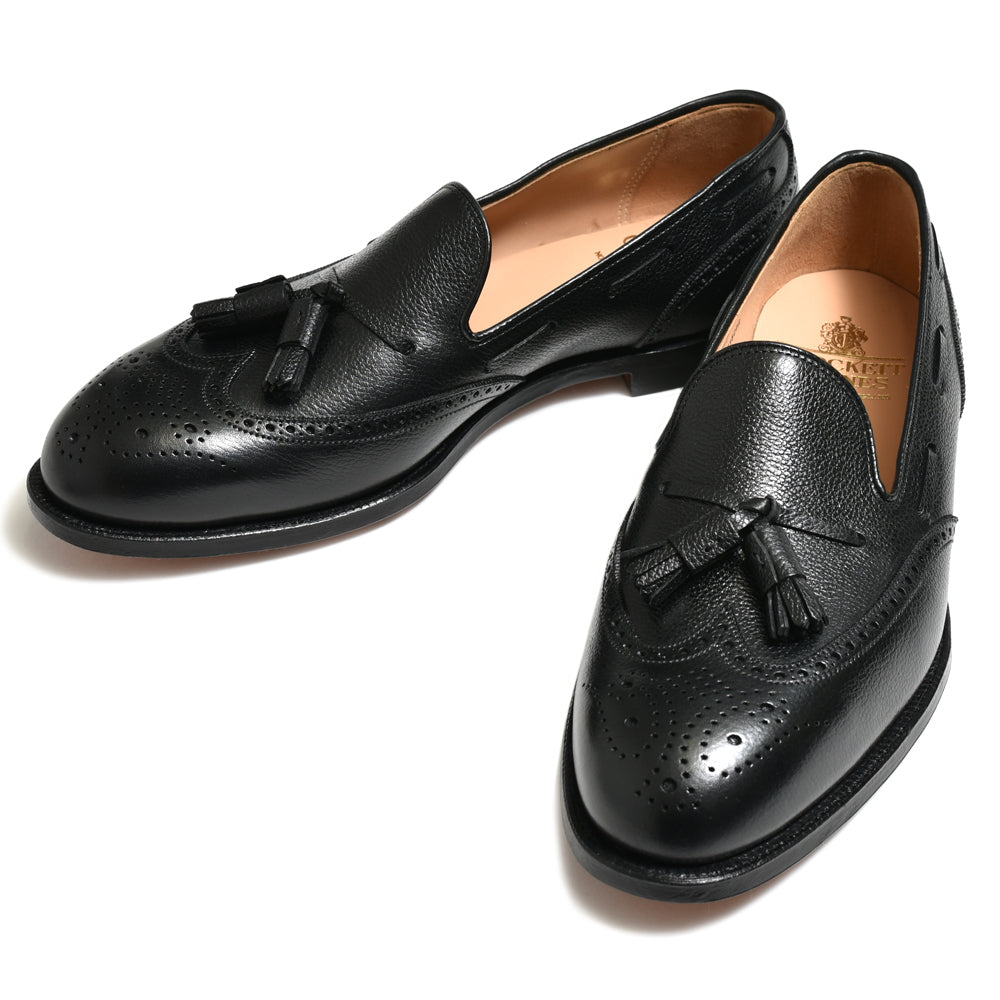 Crockett&Jones（クロケットアンドジョーンズ） LICHFIELD2リッチフィールド2 グレインレザーウィングチップタッセルスリッポン
