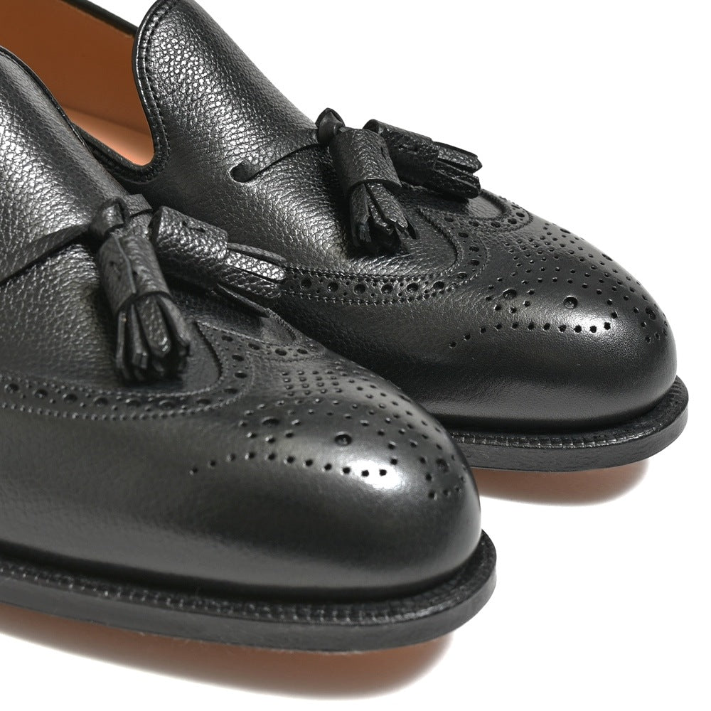 Crockett&Jones（クロケットアンドジョーンズ） LICHFIELD2リッチフィールド2 グレインレザーウィングチップタッセルスリッポン