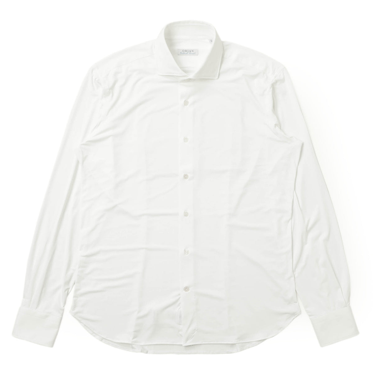 オリアン / ナイロン ストレッチ セミワイドカラー シャツ / ホームケア可能 / Functional Garment / ホワイト