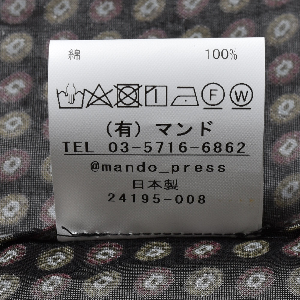 mando（マンド） コットン小紋プリントシャツ 24195-008