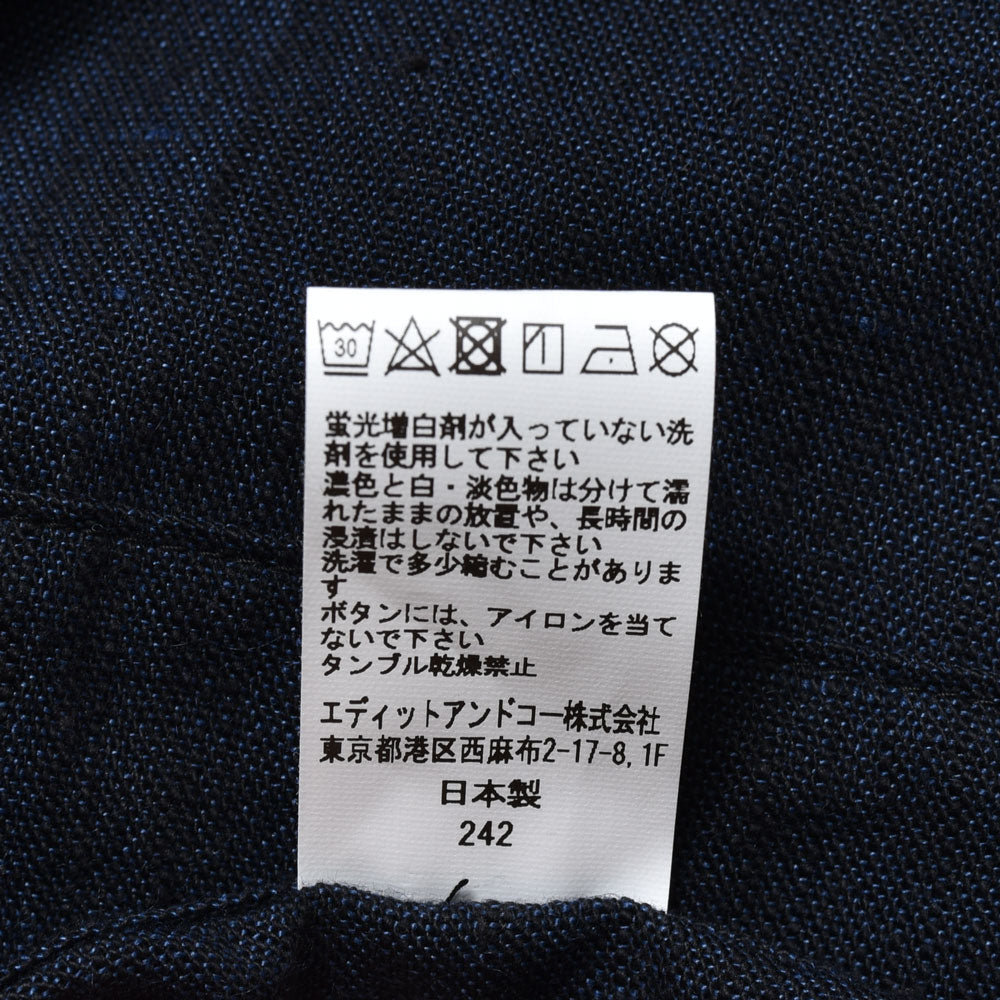 la favola（ラファーヴォラ） コットンリネン1インプリーツクリースステッチシャーリングワイドパンツ P18