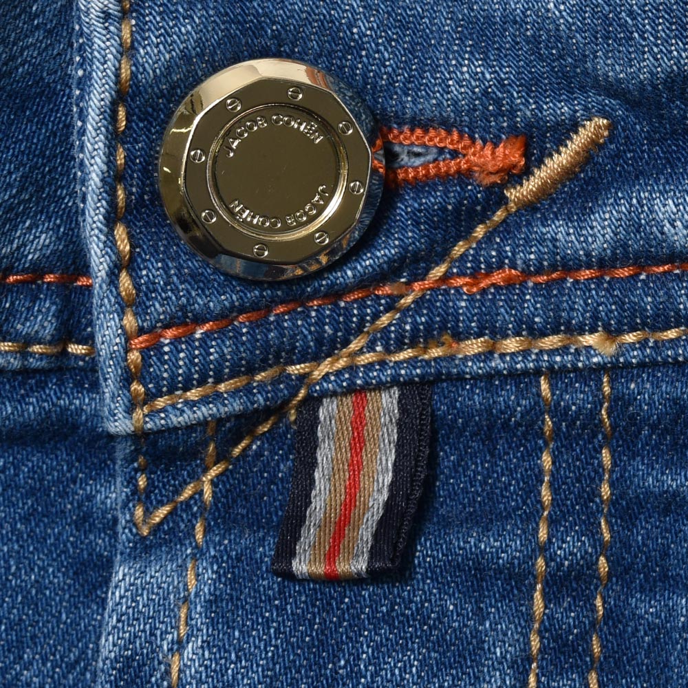 JACOB COHEN（ヤコブコーエン） NICKニック LIMITED EDITION ヴィンテージウォッシュテーパードフィットストレッチセルビッジデニム 226-12338