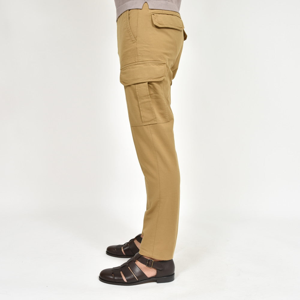 INCOTEX SLACKS（インコテックス スラックス） TAPERED FIT ガーメントダイコットンストレッチサマーサテンテーパードカーゴパンツ 10S184-90871/11500