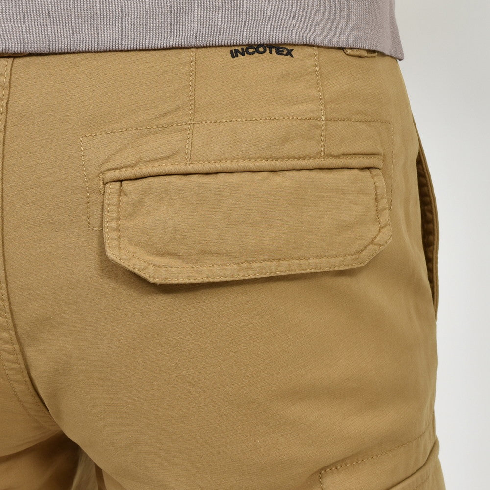 INCOTEX SLACKS（インコテックス スラックス） TAPERED FIT ガーメントダイコットンストレッチサマーサテンテーパードカーゴパンツ 10S184-90871/11500