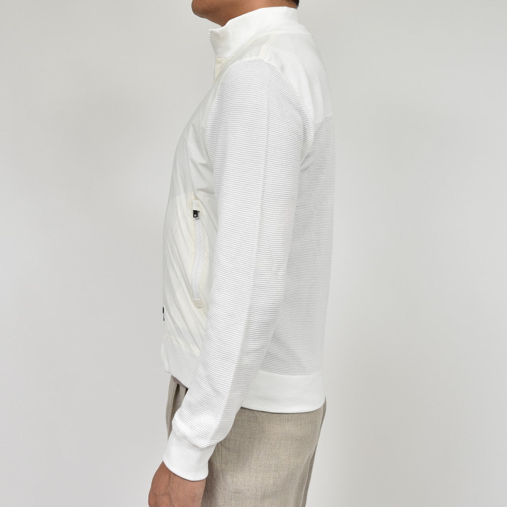 HERNO（ヘルノ） ストレッチナイロン×ワッフルニットハイブリッドブルゾン MC000172U-72054+12582
