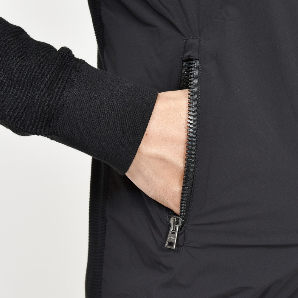 HERNO（ヘルノ） ストレッチナイロン×ワッフルニットハイブリッドブルゾン MC000172U-72054+12582