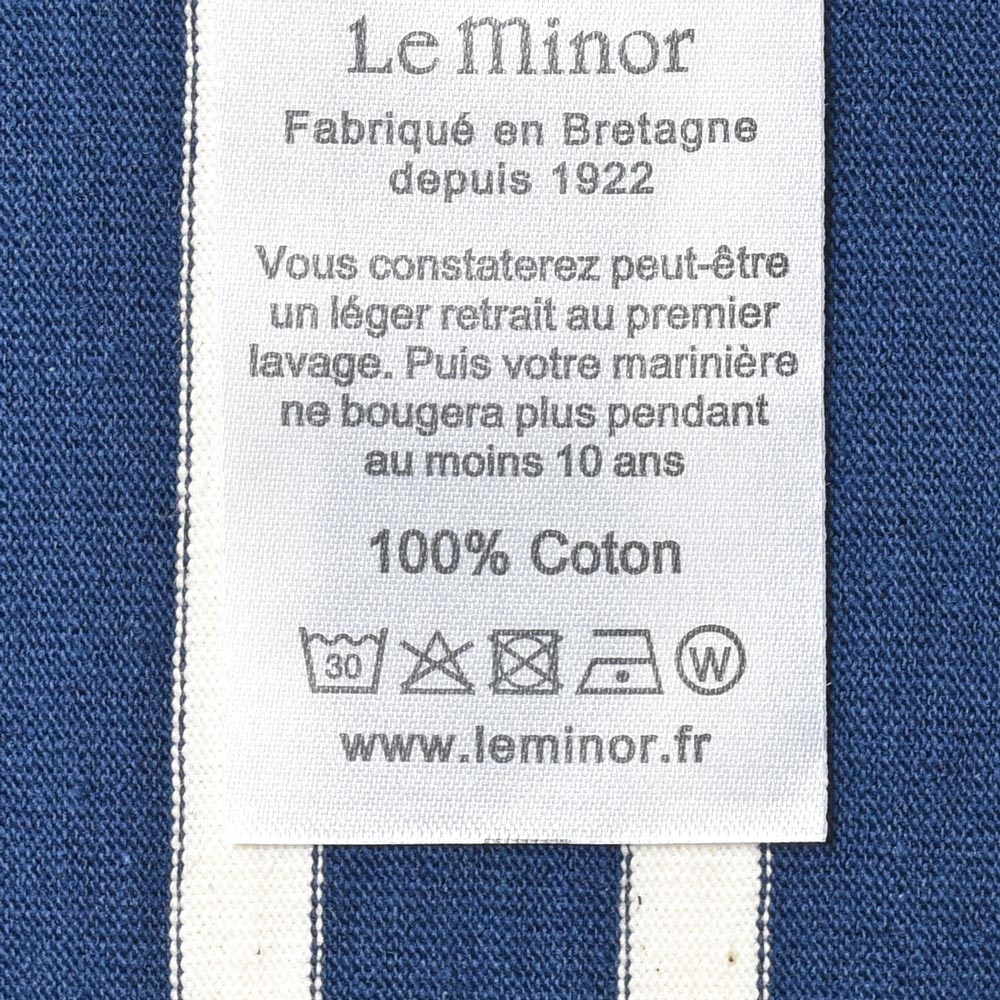 Le Minor（ル ミノア） コットンパネルボーダーL/Sヘンリーネックカットソー 61842H/D5