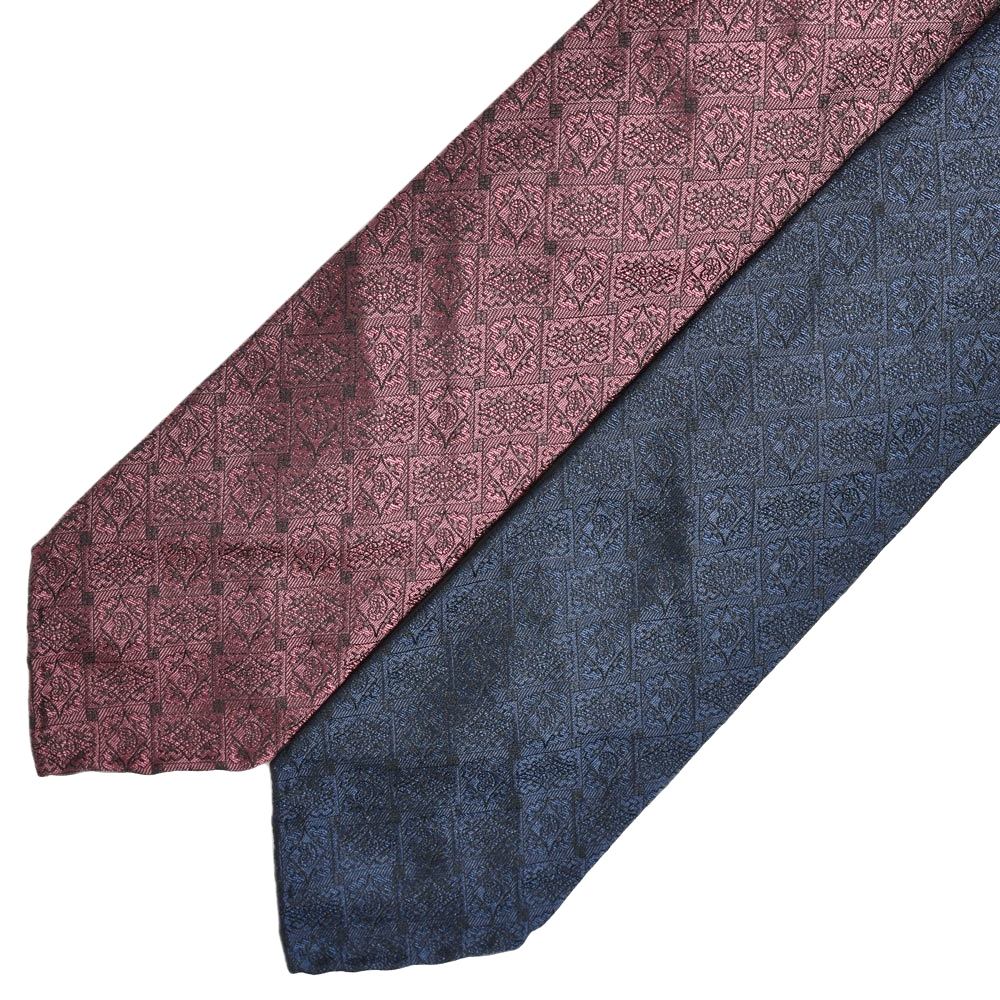 TIE YOUR TIE（タイ ユア タイ） シルクジャガードシャドーエンブレムセッテピエゲタイ 14922