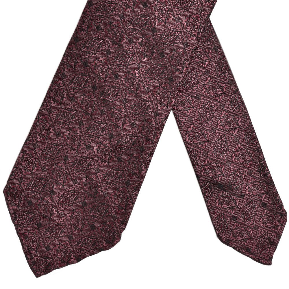 TIE YOUR TIE（タイ ユア タイ） シルクジャガードシャドーエンブレムセッテピエゲタイ 14922