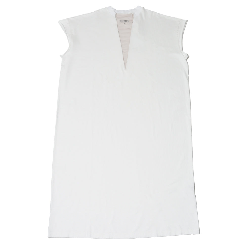 MM6 MAISON MARGIELA(エムエム6 メゾン マルジェラ)<BR>S62DG0024 Vネック ロングワンピース