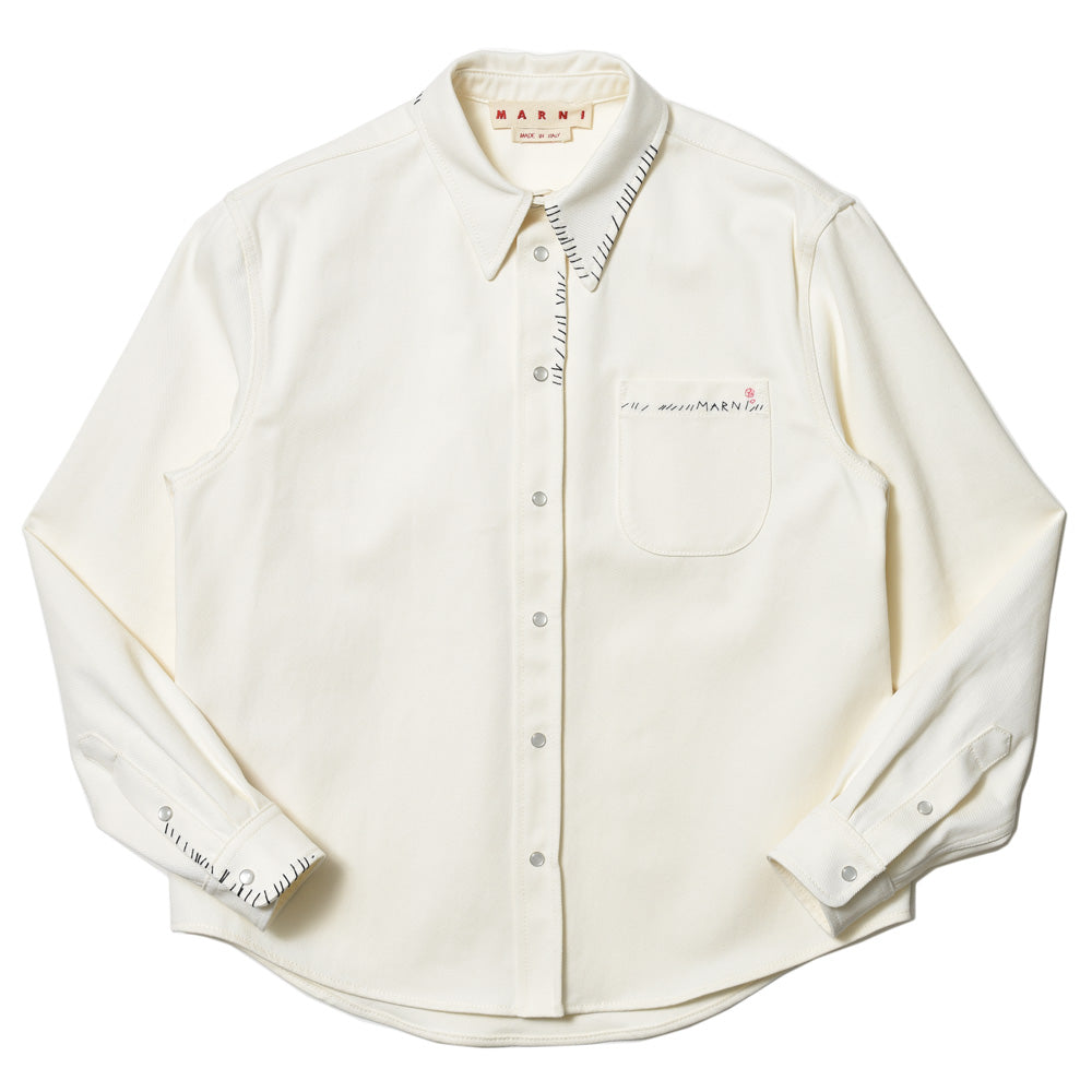 MARNI（マルニ） コットンドリルステッチシャツ CUJU0015S1 TCX17