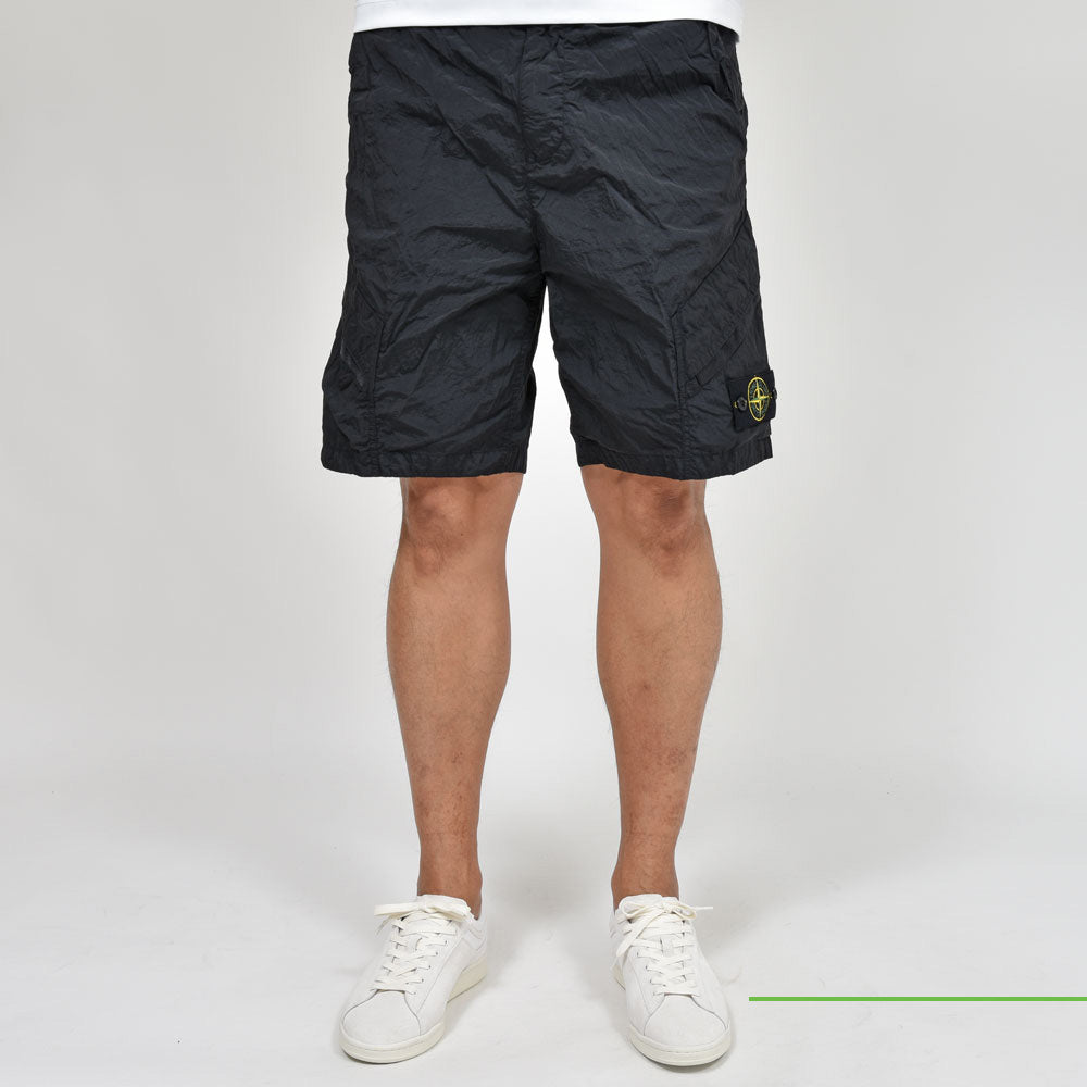 STONE ISLAND(ストーンアイランド) ガーメントダイナイロンメタルシャーリングカーゴショーツ 80-15L-17-19