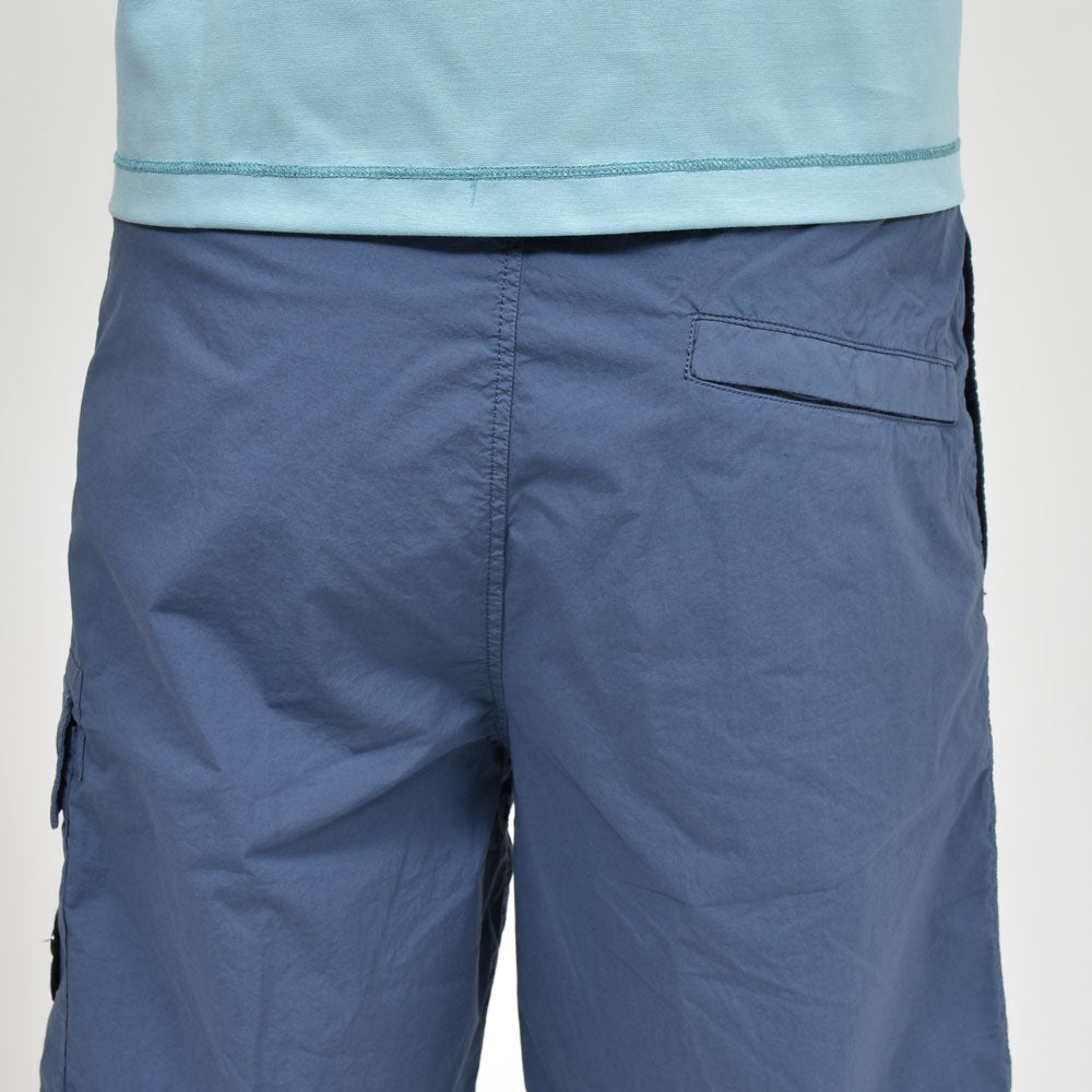 STONE ISLAND(ストーンアイランド)  ガーメントダイコットンストレッチシャーリングカーゴショーツ 80-15L-18-03