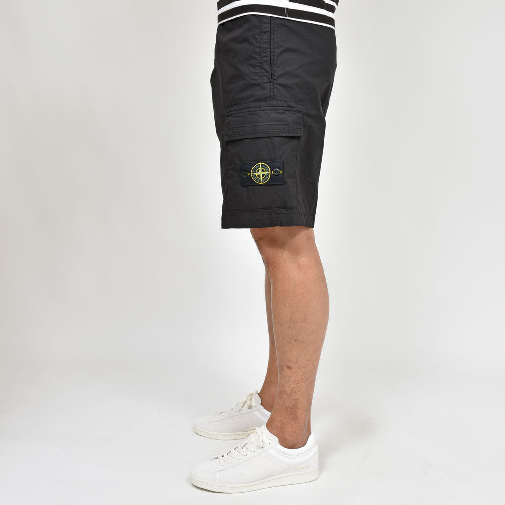 STONE ISLAND(ストーンアイランド)  ガーメントダイコットンストレッチシャーリングカーゴショーツ 80-15L-18-03