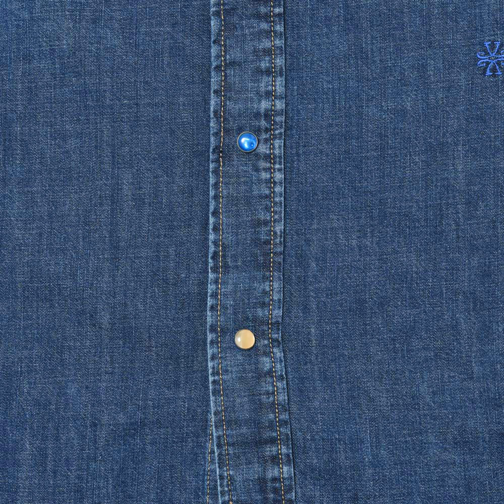 JACOB COHEN（ヤコブコーエン） ウォッシュドコットンデニムウエスタンシャツ 226-11421
