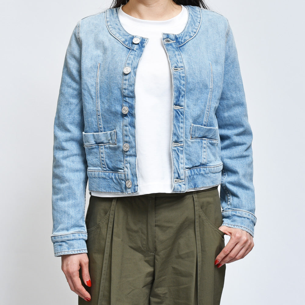 MOTHER(マザー)<BR>30581-259 THE PICKY ノーカラーデニムジャケット