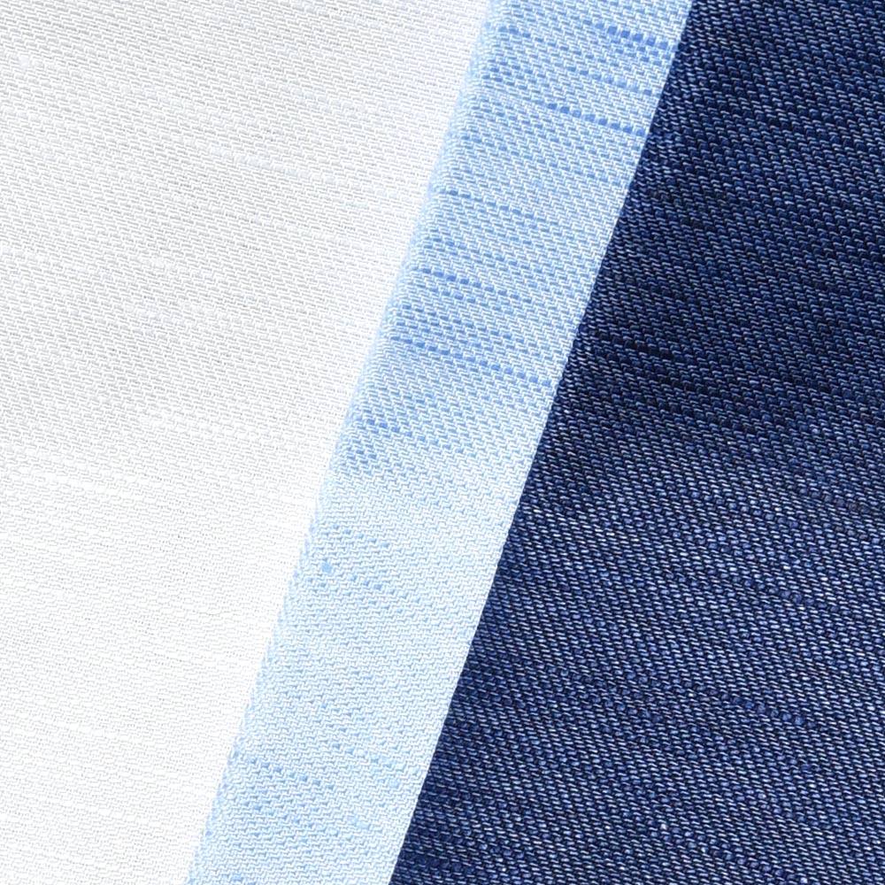 Maria Santangelo（マリア サンタンジェロ） コットンリネンツイルセミワイドカラーシャツ Be/ENZO-FRANCO/FIANDRE TWILL