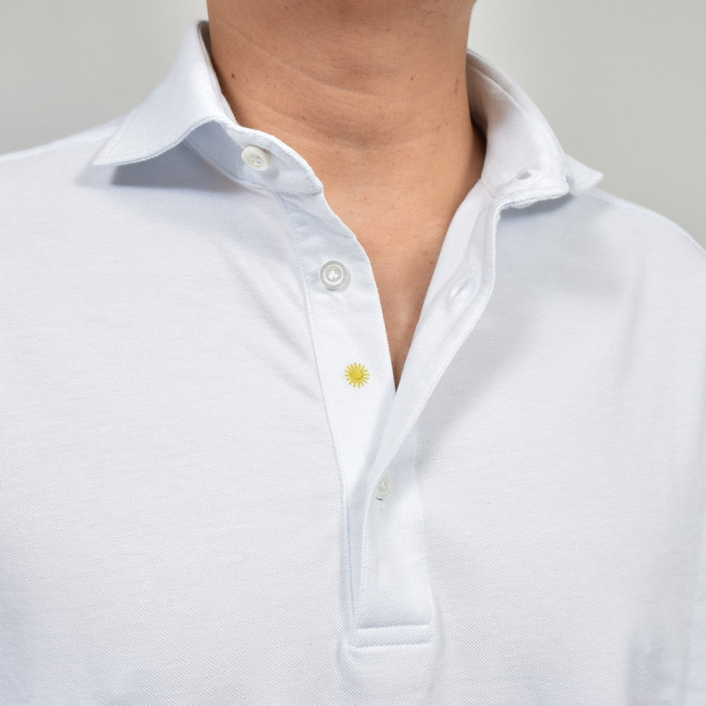 Giannetto（ジャンネット） ウォッシュドコットン鹿の子カッタウェイカラーS/Sポロ VENICE/POLO/SHIRT SS