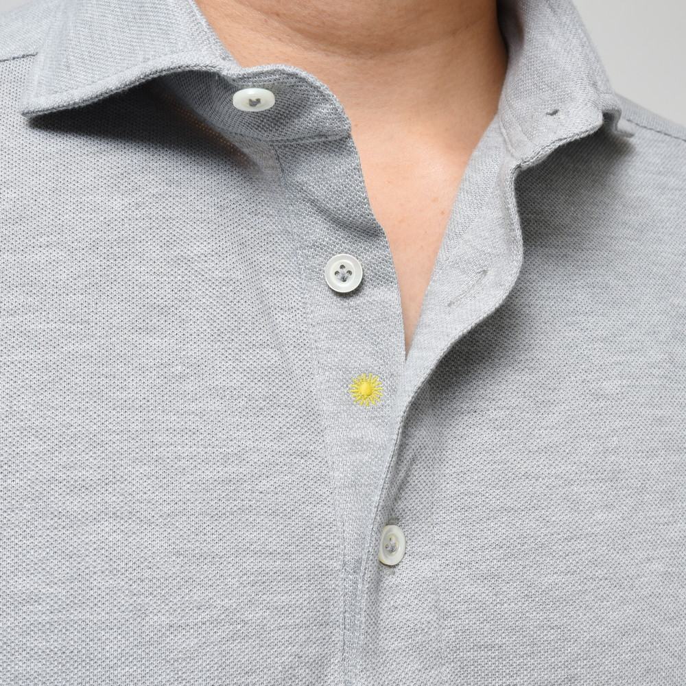 Giannetto（ジャンネット） ウォッシュドコットン鹿の子カッタウェイカラーS/Sポロ VENICE/POLO/SHIRT SS