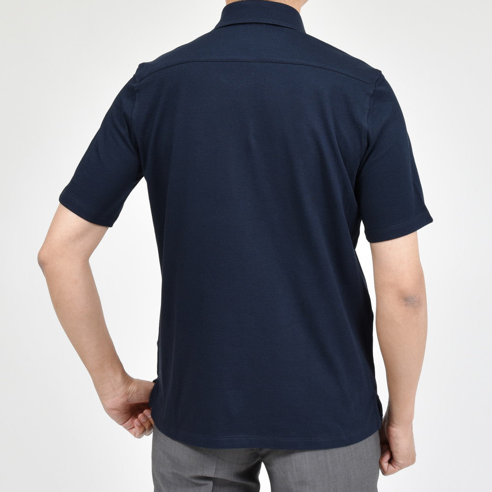 Giannetto（ジャンネット） ウォッシュドコットン鹿の子カッタウェイカラーS/Sポロ VENICE/POLO/SHIRT SS
