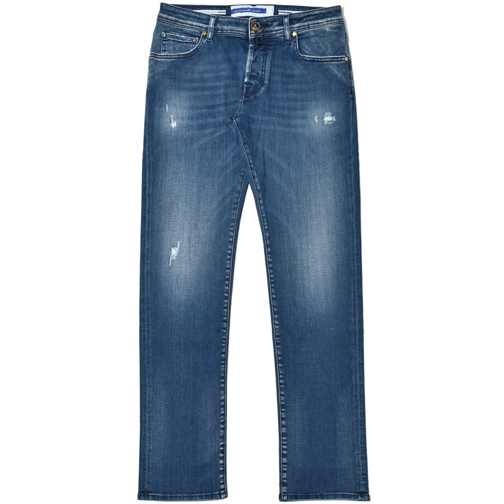 JACOB COHEN（ヤコブコーエン） NICKニック PREMIUM EDITION ウォッシュドコットンポリストレッチテーパードフィットデニム 226-12389